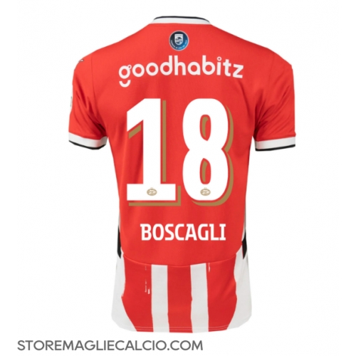 PSV Eindhoven Olivier Boscagli #18 Maglia Gara Casa Repliche 2024-25 Maniche Corte PSV Eindhoven Olivier Boscagli #18 Maglia Gara Casa Repliche 2024-25 Maniche Corte